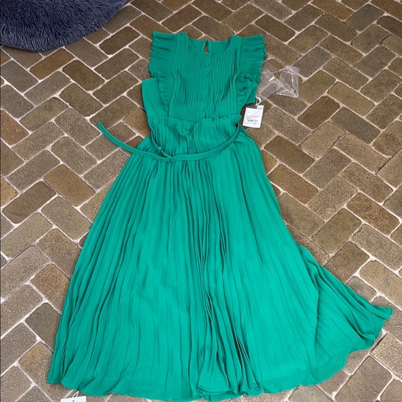 Self-Portrait Vibrant Green Maxi Dress - Picture 1 of 4